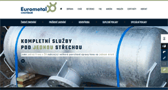 Desktop Screenshot of eurometal.cz