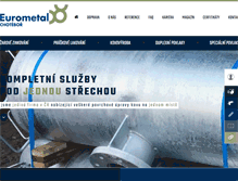 Tablet Screenshot of eurometal.cz
